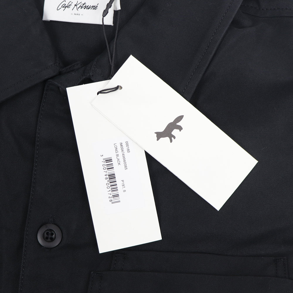 メゾン キツネ ジャケット シャツ ブラック メンズ