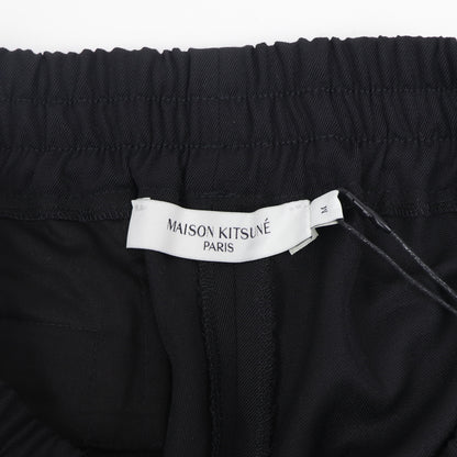 メゾン キツネ ボトムス ロングパンツ ブラック レディース