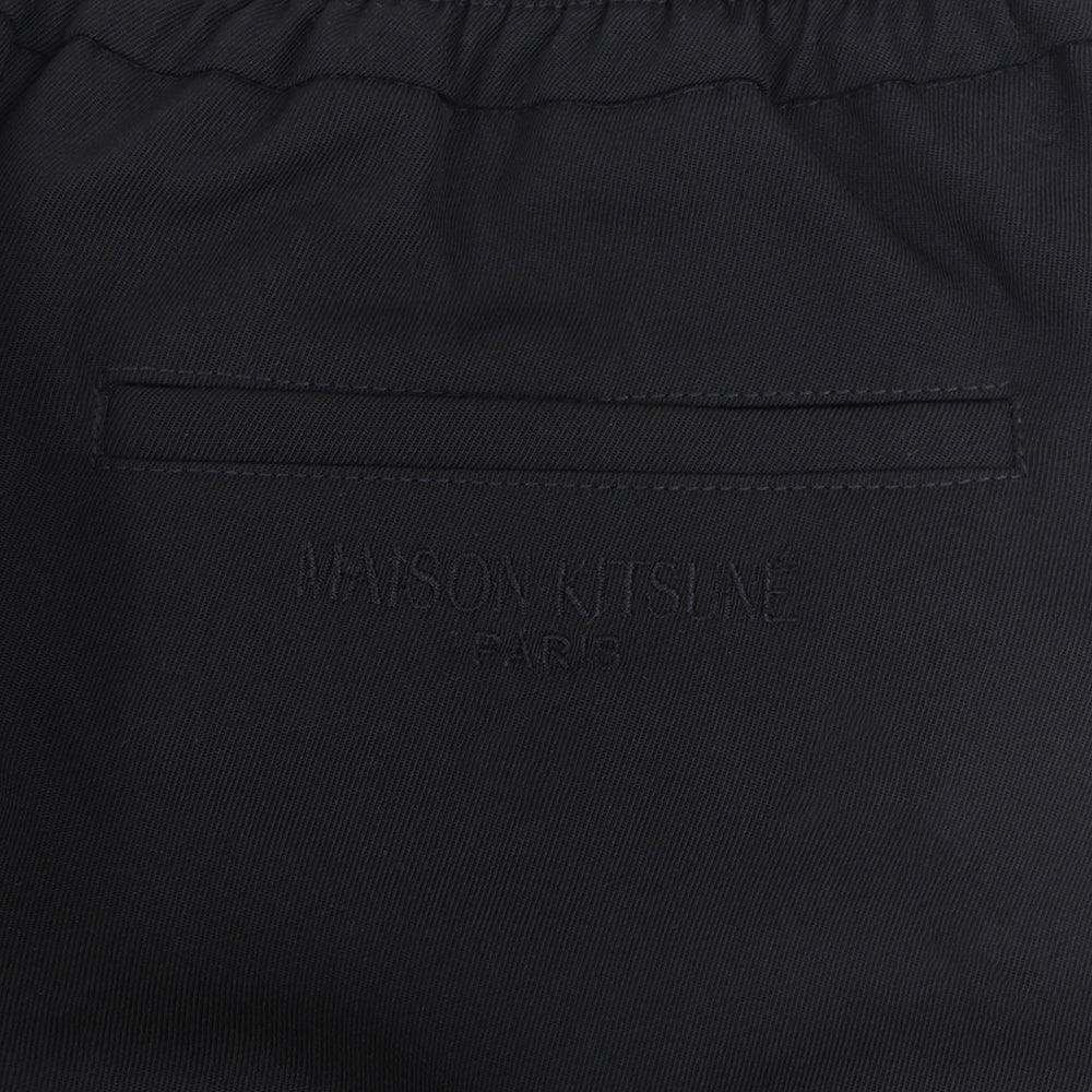 メゾン キツネ ボトムス ロングパンツ ブラック レディース