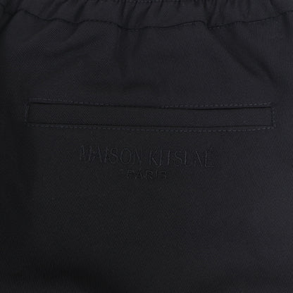 メゾン キツネ ボトムス ロングパンツ ブラック レディース