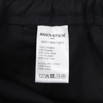 メゾン キツネ ボトムス ロングパンツ ブラック レディース