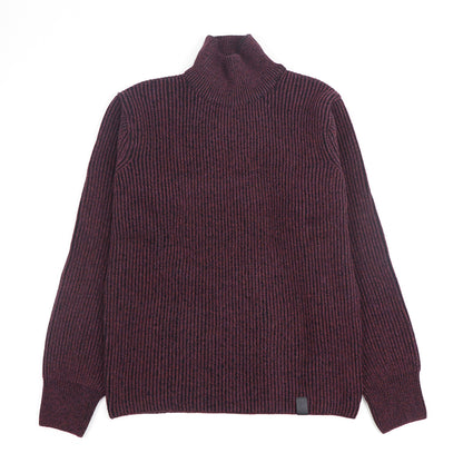 メゾン キツネ ニット ボルドー ウール メンズ