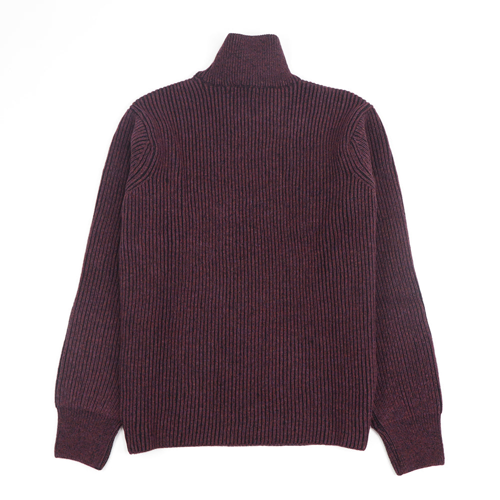 メゾン キツネ ニット ボルドー ウール メンズ