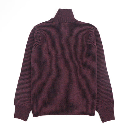 メゾン キツネ ニット ボルドー ウール メンズ