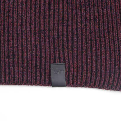 メゾン キツネ ニット ボルドー ウール メンズ