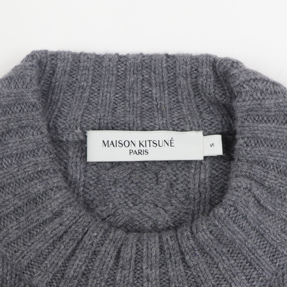 メゾン キツネ ニット JM00549KT1007 メンズ グレー
