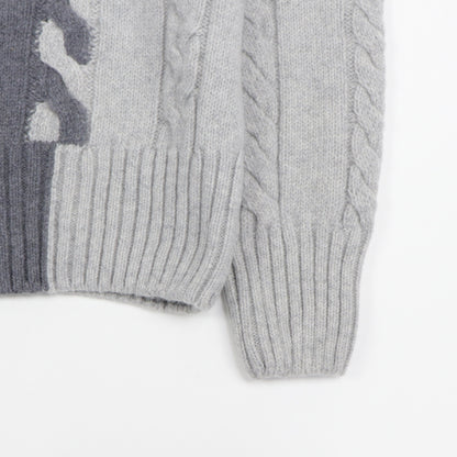 メゾン キツネ ニット JM00549KT1007 メンズ グレー