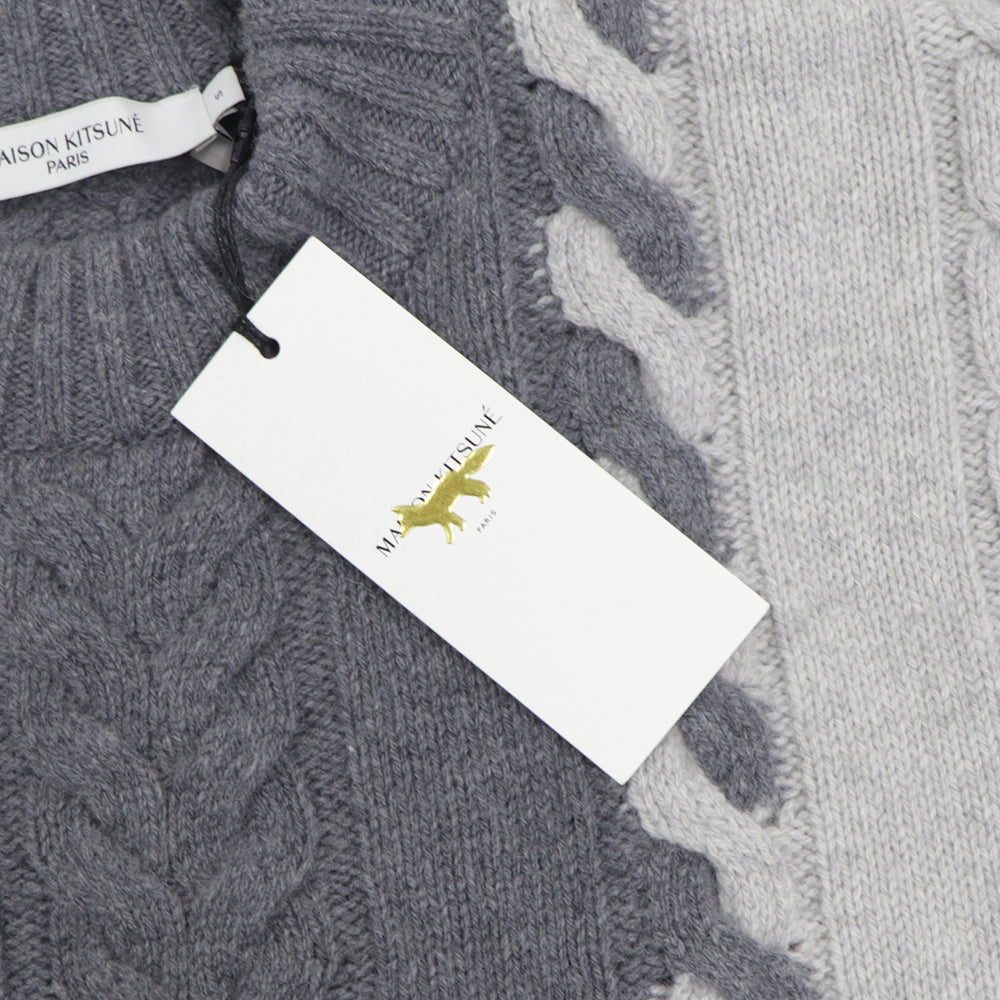 メゾン キツネ ニット JM00549KT1007 メンズ グレー