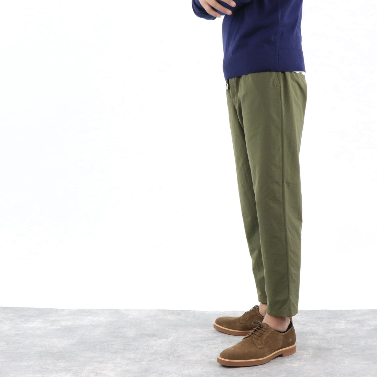 メゾン キツネ テーパードパンツ カーキ