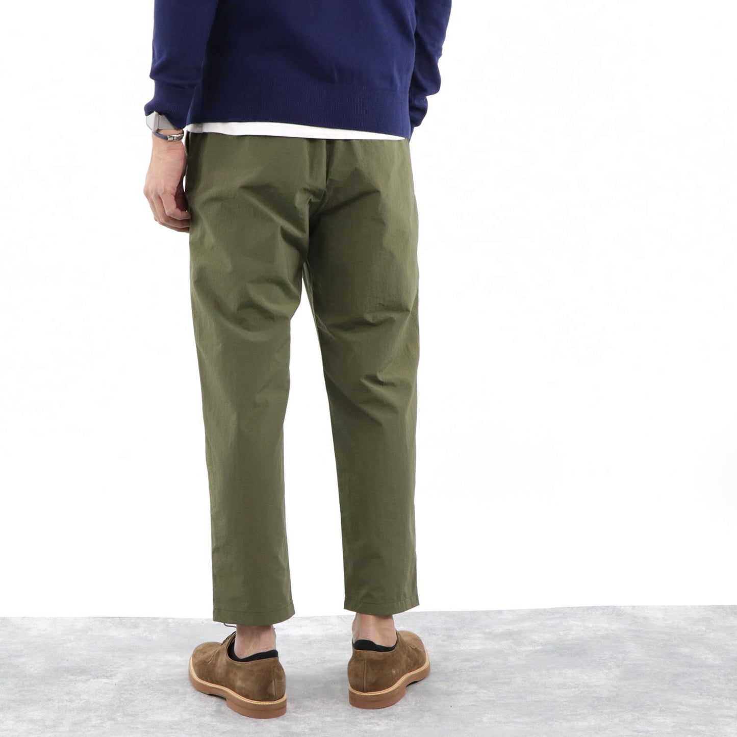 メゾン キツネ テーパードパンツ カーキ