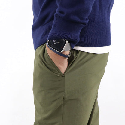 メゾン キツネ テーパードパンツ カーキ