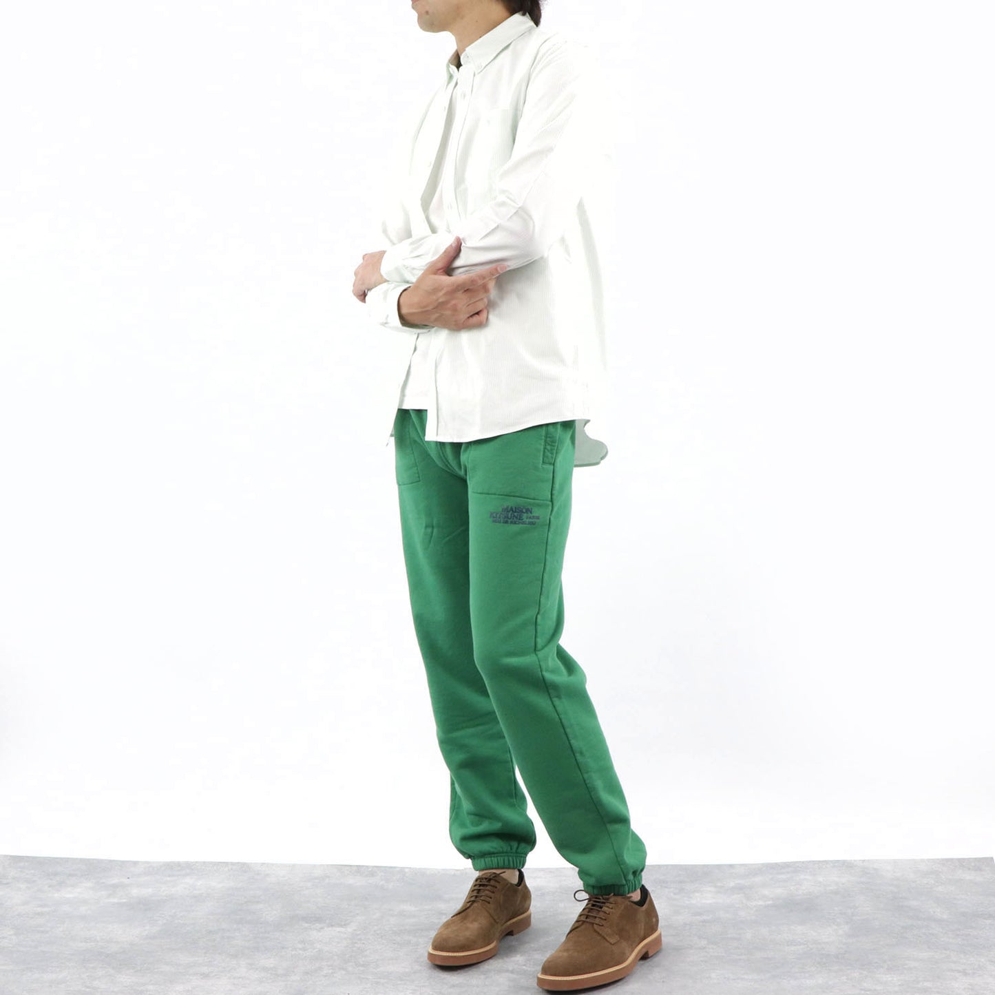 メゾン キツネ パンツ JM01301KM0019 メンズ グリーン