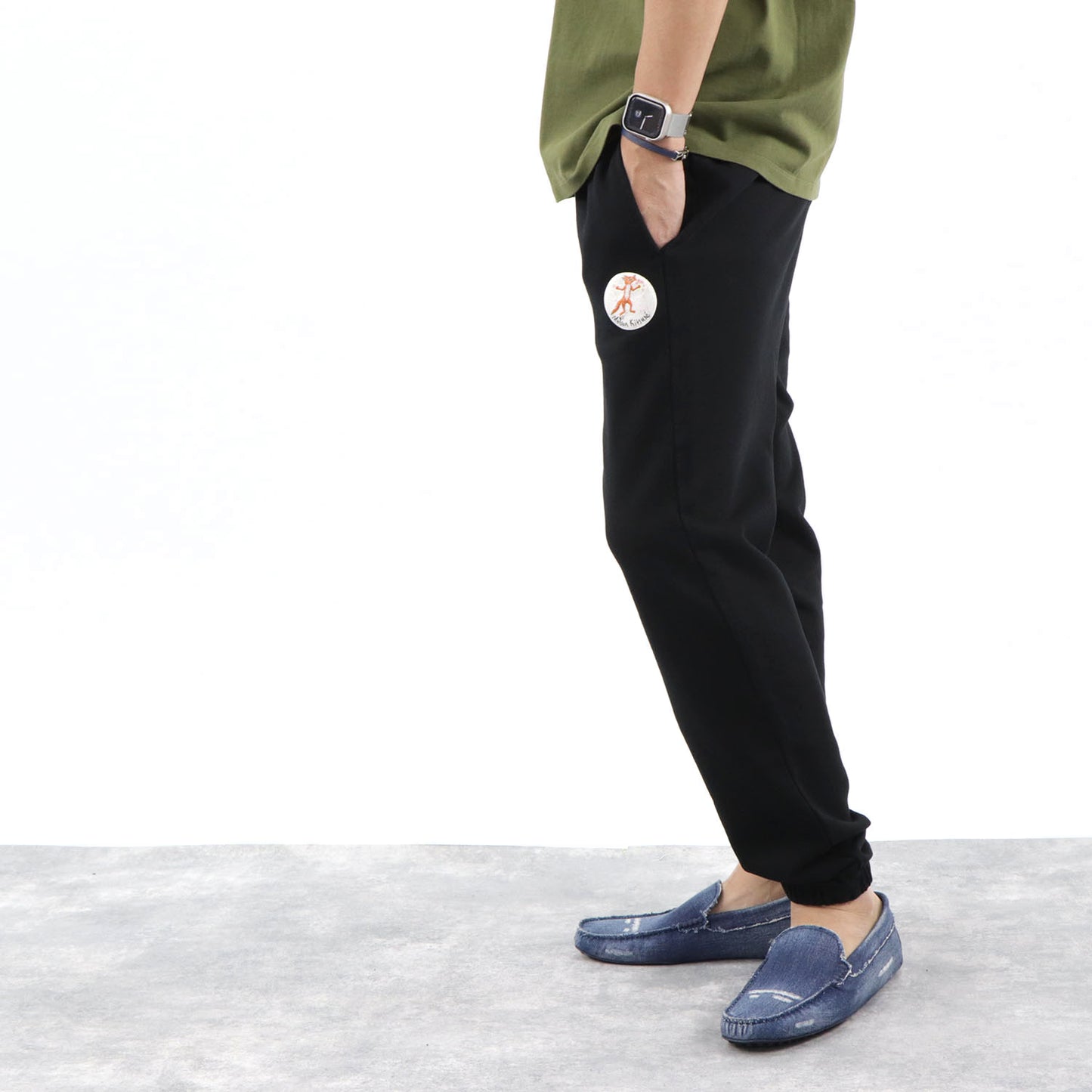 メゾンキツネ ロングパンツ JM01309KM0001 P199