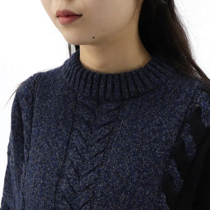 メゾン キツネ ニット  ユニセックス ブルー系 ケーブルニット