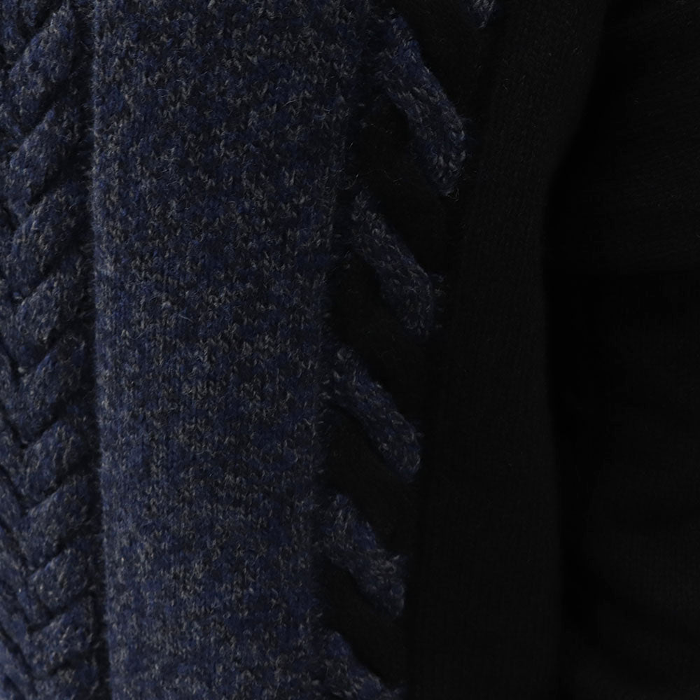 メゾン キツネ ニット  ユニセックス ブルー系 ケーブルニット