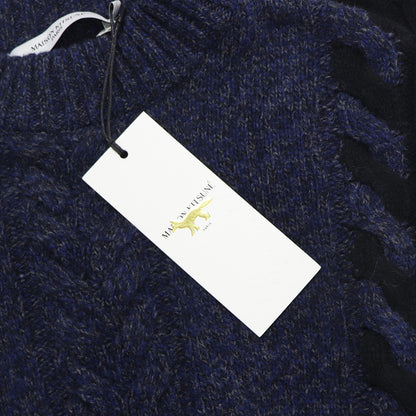 メゾン キツネ ニット  ユニセックス ブルー系 ケーブルニット