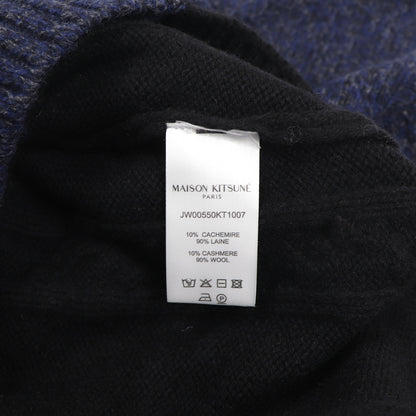 メゾン キツネ ニット  ユニセックス ブルー系 ケーブルニット