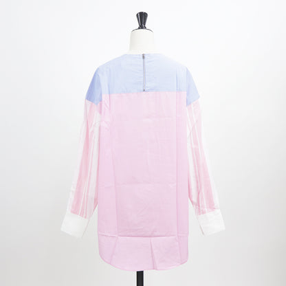 メゾン キツネ シャツ ブラウス レディース ピンク系 ストライプ