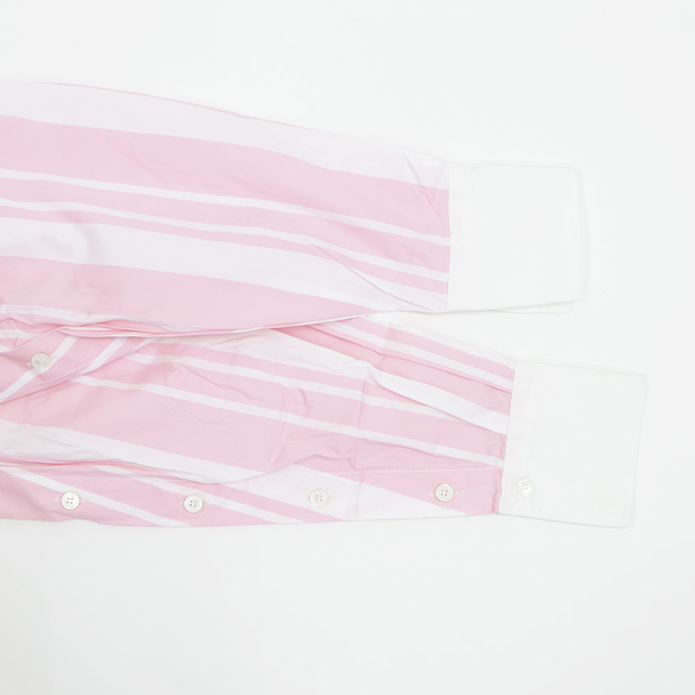 メゾン キツネ シャツ ブラウス レディース ピンク系 ストライプ