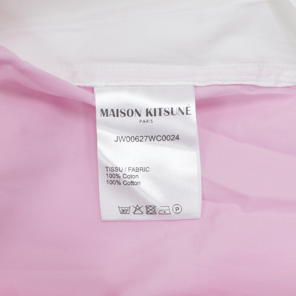 メゾン キツネ シャツ ブラウス レディース ピンク系 ストライプ