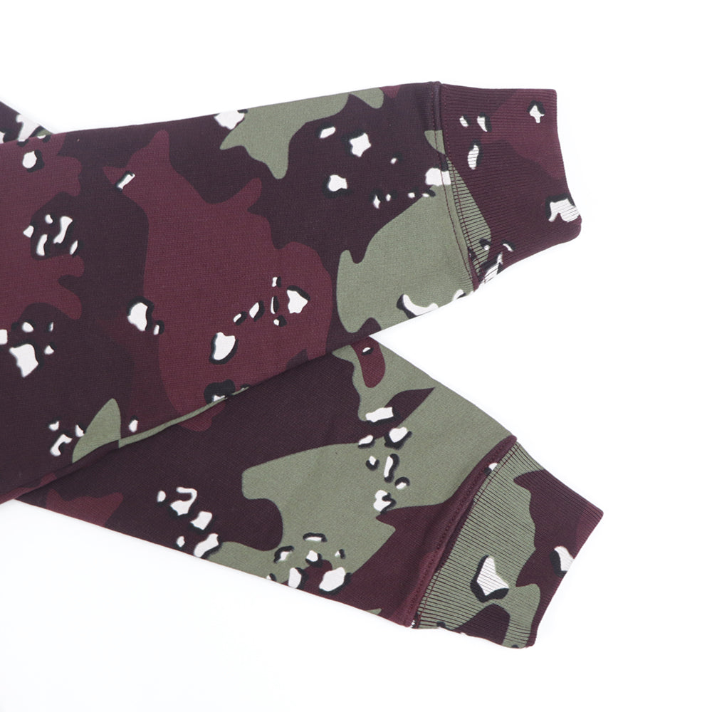 メゾン キツネ ワンピース レディース ボルドー 裏起毛 カモフラ