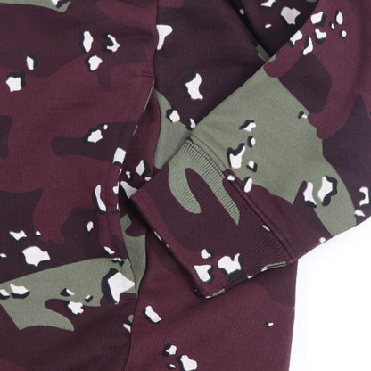 メゾン キツネ ワンピース レディース ボルドー 裏起毛 カモフラ