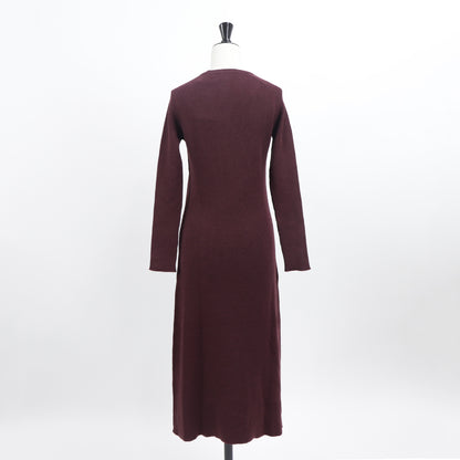 メゾン キツネ ワンピース ニット ウール ボルドー