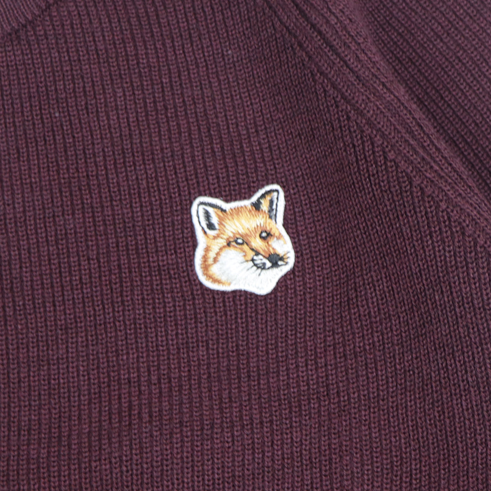 メゾン キツネ ワンピース ニット ウール ボルドー