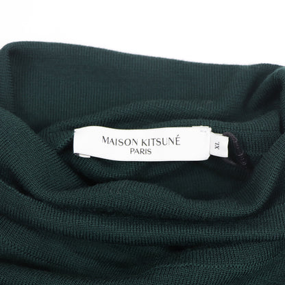 メゾン キツネ トップス ニット  ユニセックス ディープグリーン