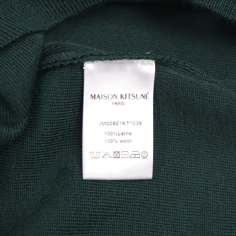 メゾン キツネ トップス ニット  ユニセックス ディープグリーン