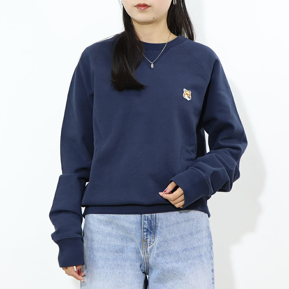 MAISON KITSUNE スウェット・トレーナー ブラック ネイビー AM00303KM0001