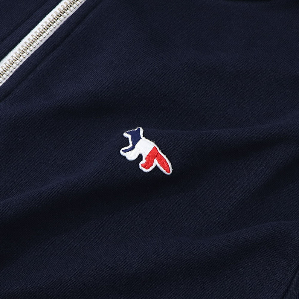 MAISON KITSUNE ジップパーカー Tricolor Fox Patch Hoodie