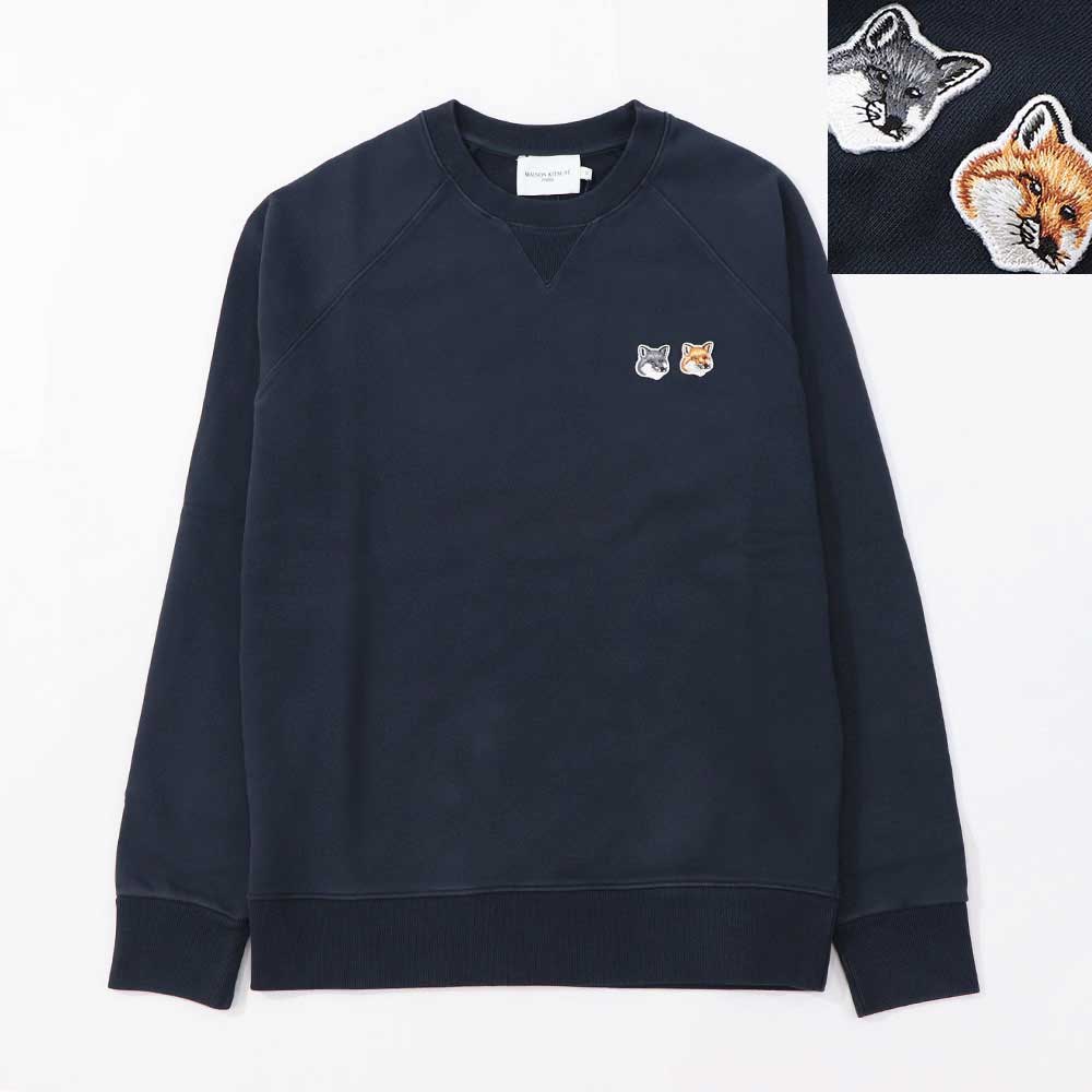 MAISON KITSUNE トレーナー SWEATSHIRT DOUBLE FOX HEAD