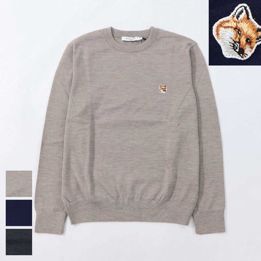 MAISON KITSUNE ニット FOX HEAD PATCH SWEATER
