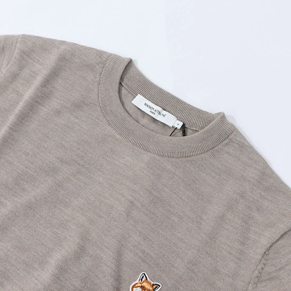 MAISON KITSUNE ニット FOX HEAD PATCH SWEATER