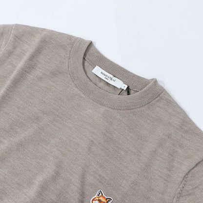 MAISON KITSUNE ニット FOX HEAD PATCH SWEATER