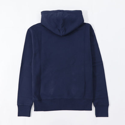 メゾン キツネ MAISON KITSUNE トップス スウェット・パーカー レディース FOX HEAD PATCH CLASSIC ネイビー エクリュ フォックスパッチ コットン 無地 ワンポイント フーディー プルオーバー GU00335KM0002