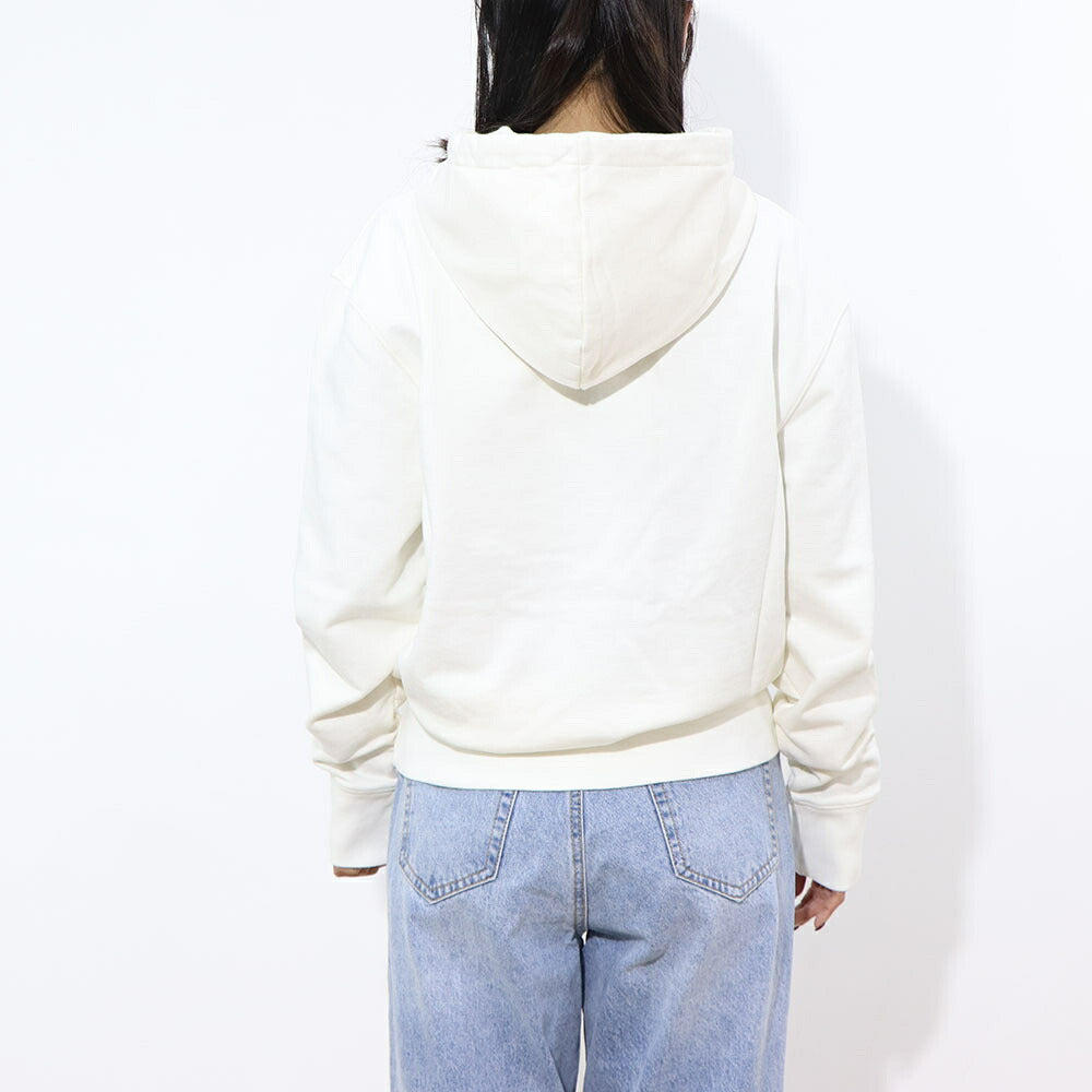 MAISON KITSUNE パーカー ネイビー エクリュ フォックスパッチ フーディー プルオーバー GU00335KM0002