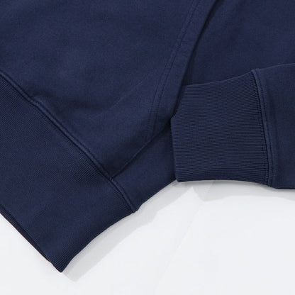 メゾン キツネ MAISON KITSUNE トップス スウェット・パーカー レディース FOX HEAD PATCH CLASSIC ネイビー エクリュ フォックスパッチ コットン 無地 ワンポイント フーディー プルオーバー GU00335KM0002