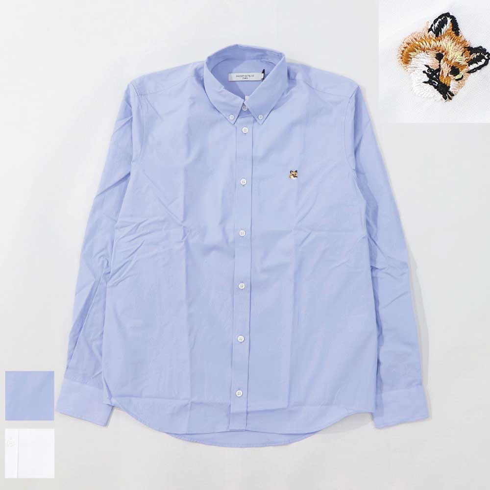 MAISON KITSUNE シャツ FOX HEAD EMBROIDERY