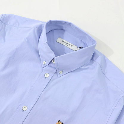 MAISON KITSUNE シャツ FOX HEAD EMBROIDERY