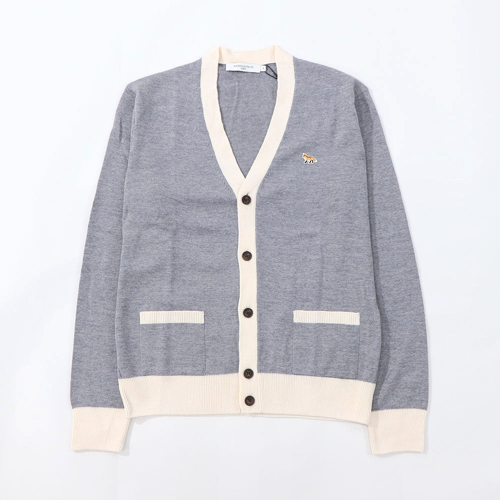 MAISON KITSUNE カーディガン ベイビーフォックス バイカラー