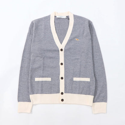 MAISON KITSUNE カーディガン ベイビーフォックス バイカラー