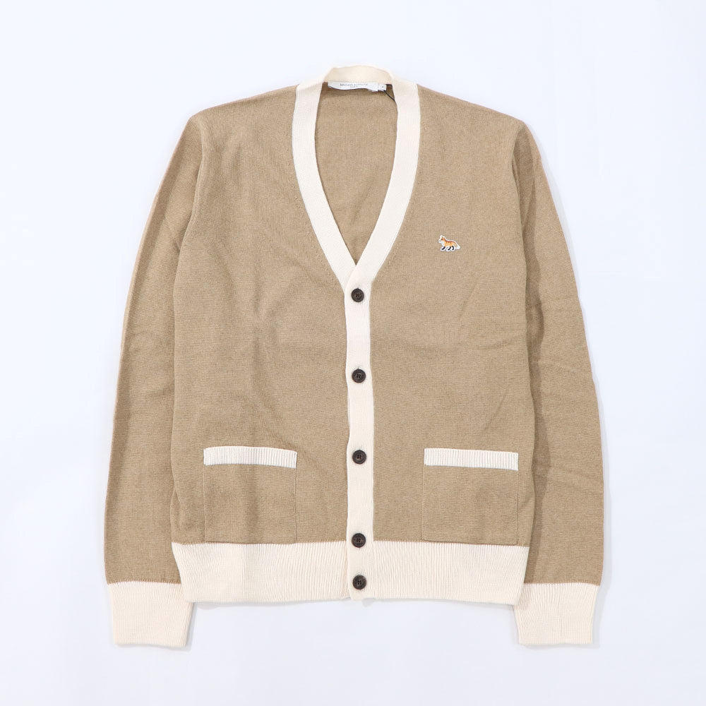 MAISON KITSUNE カーディガン ベイビーフォックス バイカラー