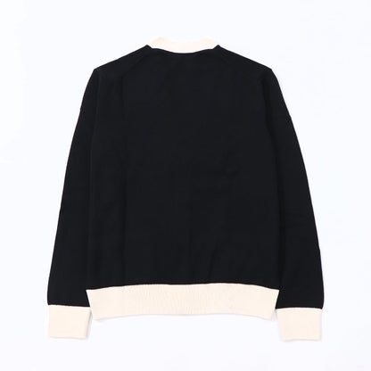 MAISON KITSUNE カーディガン ベイビーフォックス バイカラー