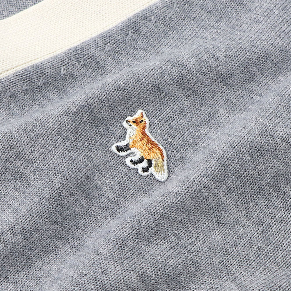MAISON KITSUNE カーディガン ベイビーフォックス バイカラー