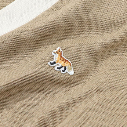 MAISON KITSUNE カーディガン ベイビーフォックス バイカラー