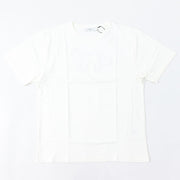 MAISON KITSUNE Tシャツ ホワイト フォックスパッチ クールネック KM00114KJ0035