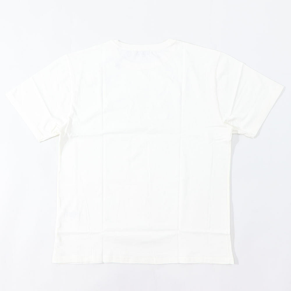 MAISON KITSUNE Tシャツ ホワイト フォックスパッチ クールネック KM00114KJ0035
