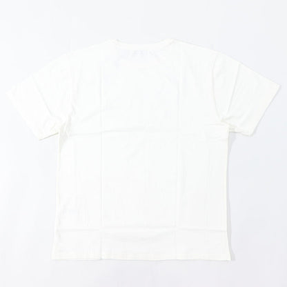 メゾン キツネ MAISON KITSUNE トップス Tシャツ・カットソー メンズ CONTOUR FOX PATCH RELAXED TEE-SHIRT ホワイト フォックスパッチ コットン 無地 ワンポイント 半袖 クールネック 半袖 KM00114KJ0035